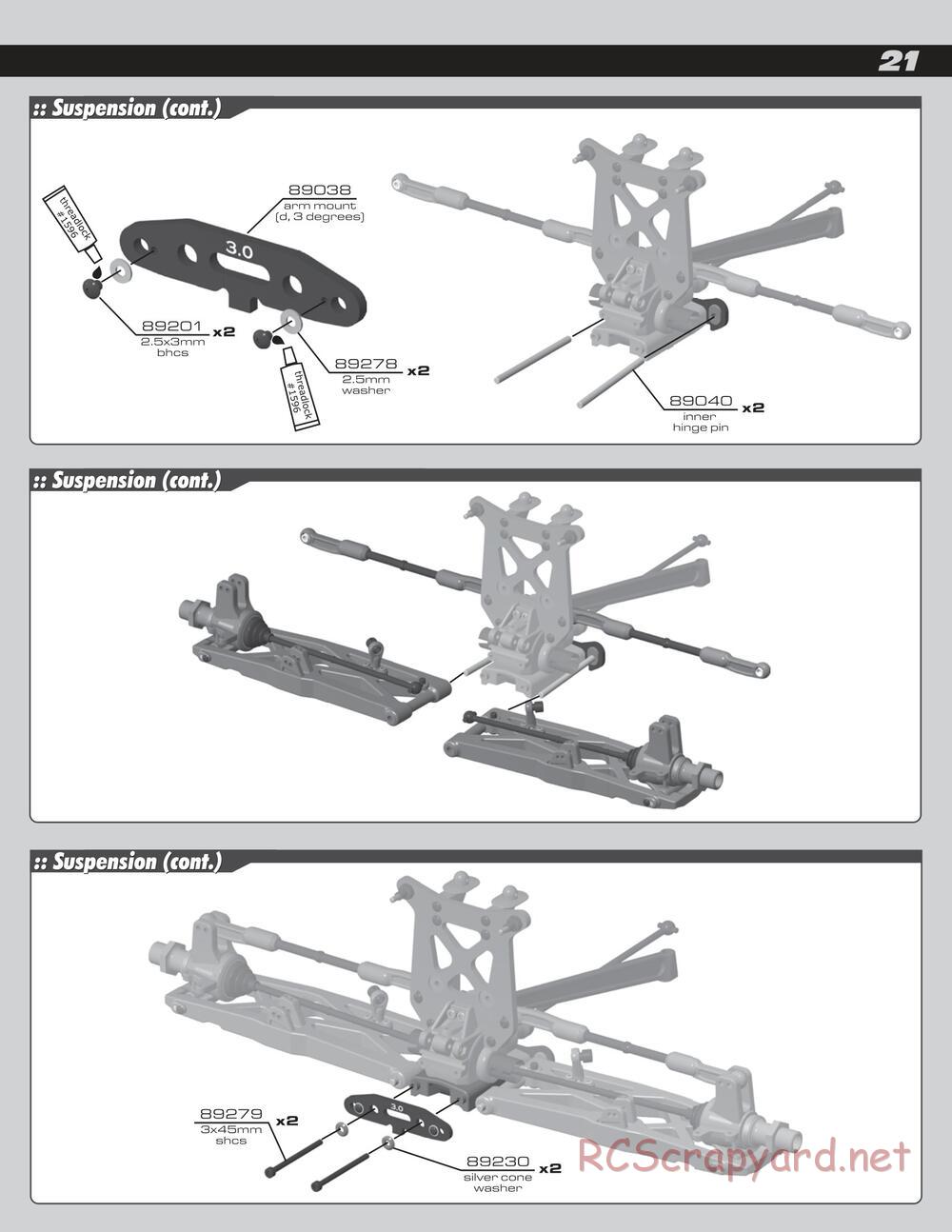 Team Associated - RC8Te - Manual - Page 21