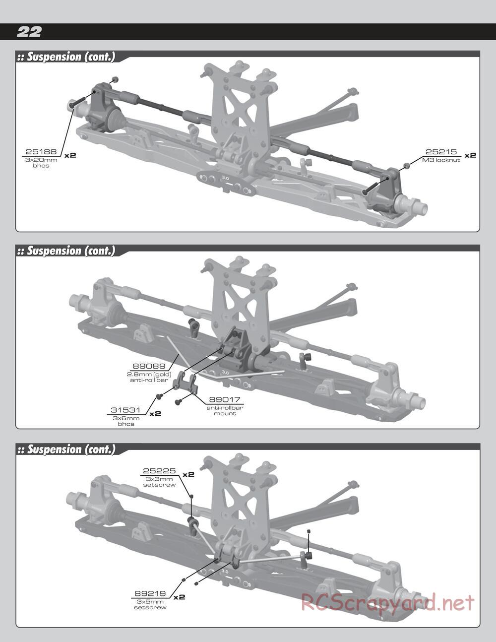 Team Associated - RC8Te - Manual - Page 22