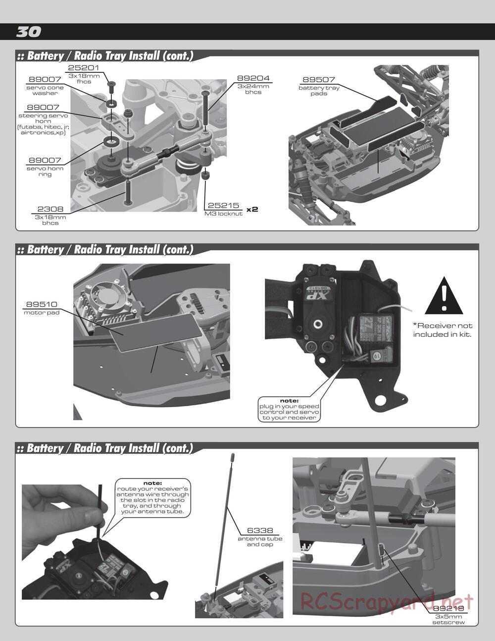 Team Associated - RC8Te - Manual - Page 30