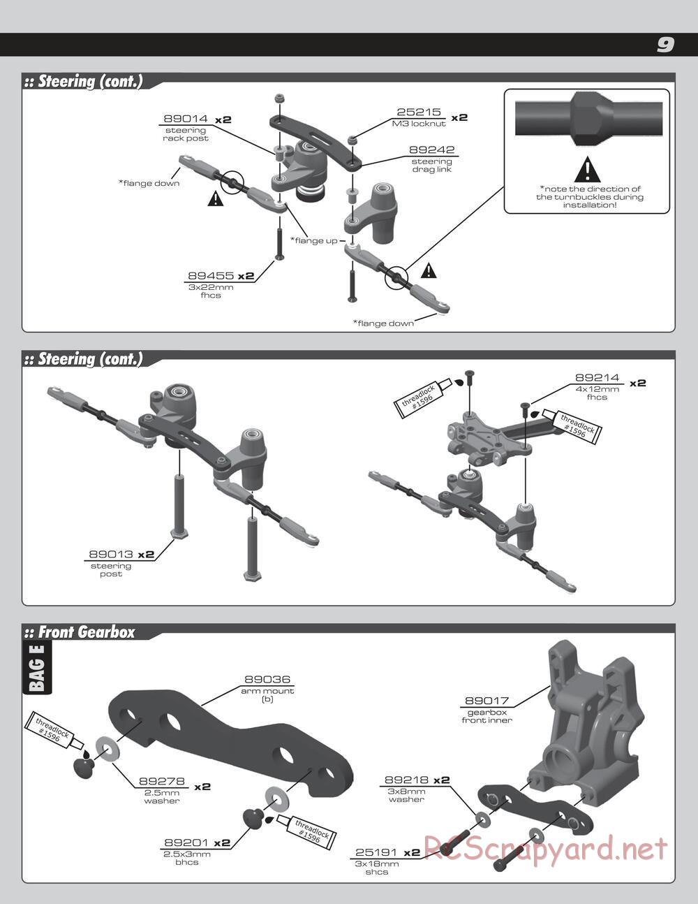 Team Associated - RC8e - Manual - Page 9