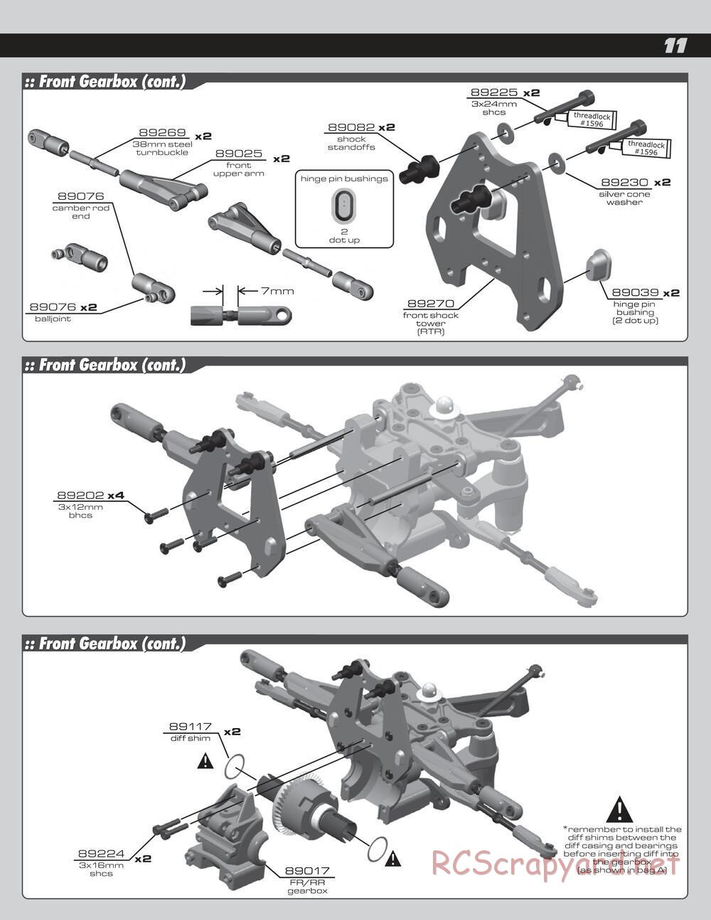 Team Associated - RC8e - Manual - Page 11