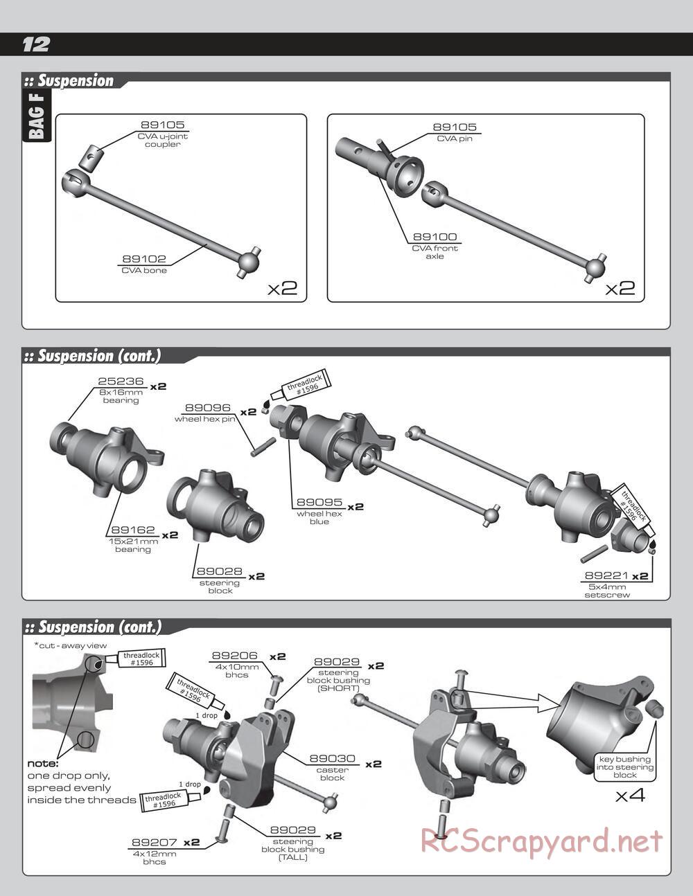 Team Associated - RC8e - Manual - Page 12