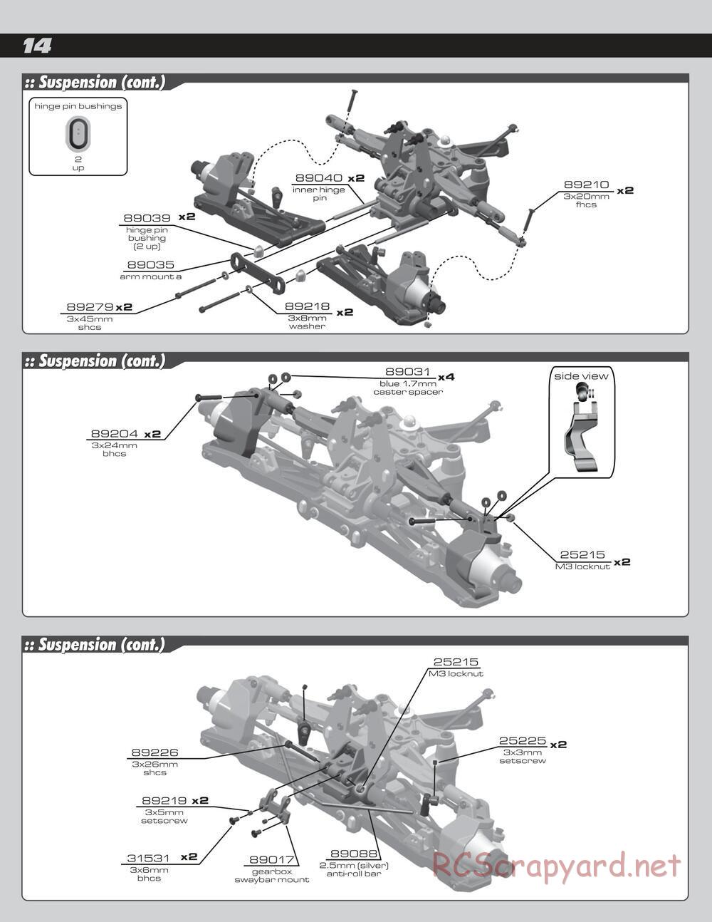 Team Associated - RC8e - Manual - Page 14