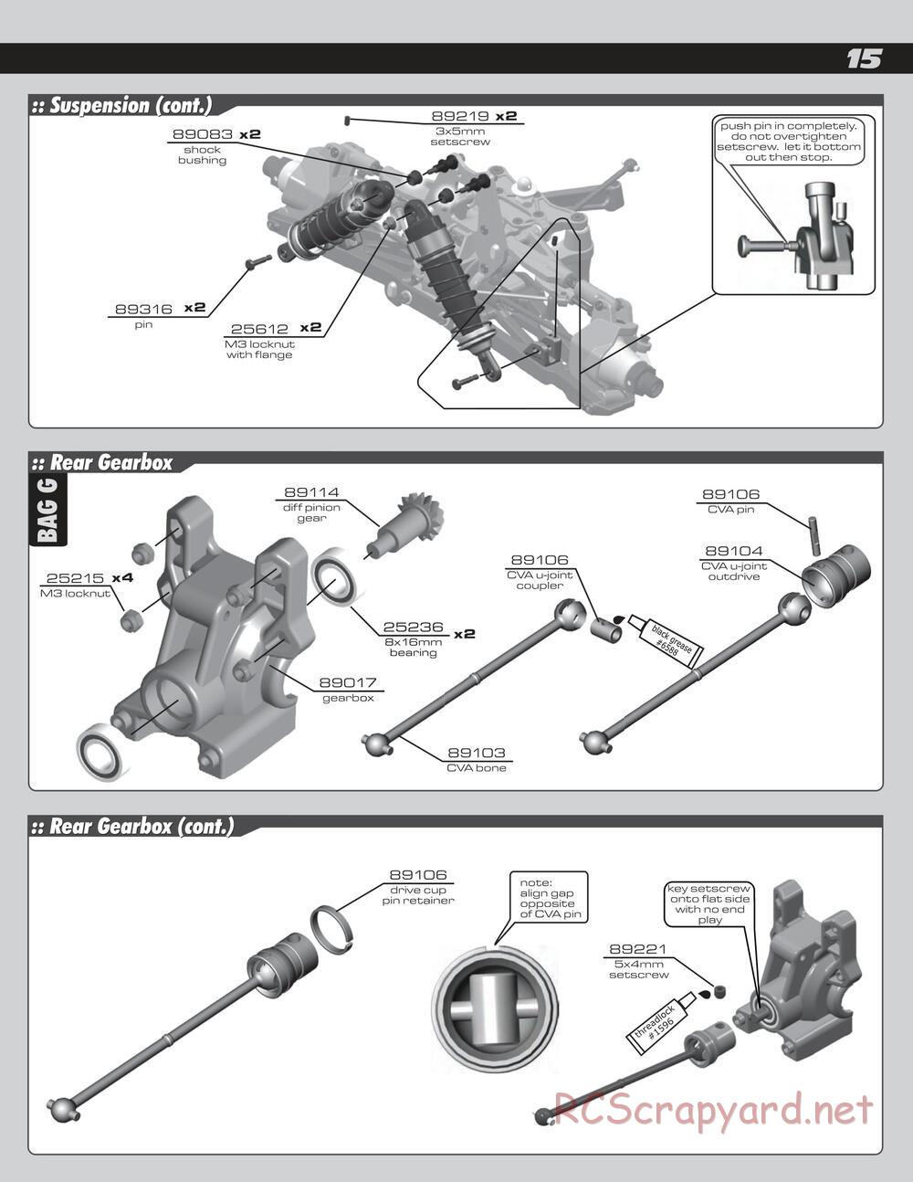 Team Associated - RC8e - Manual - Page 15