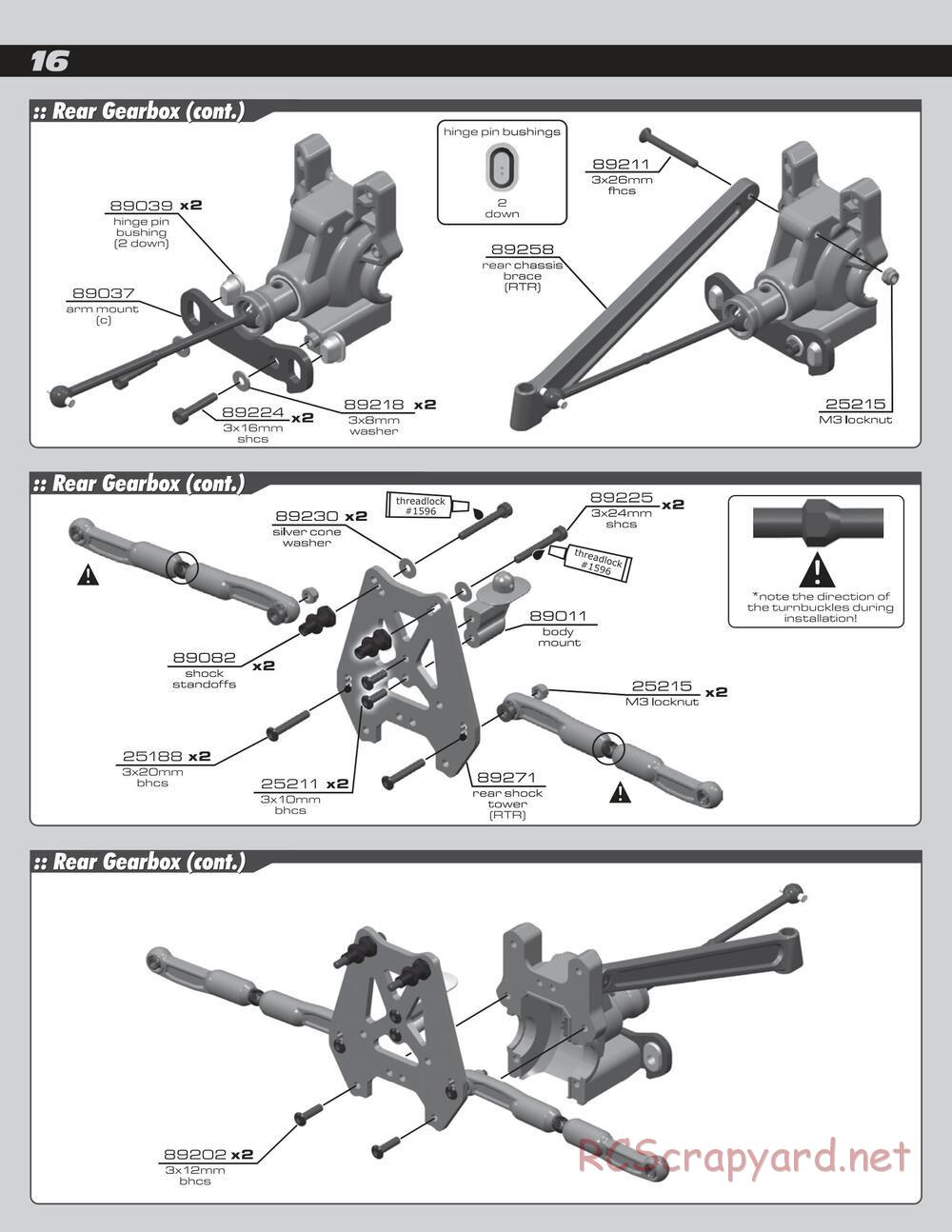 Team Associated - RC8e - Manual - Page 16