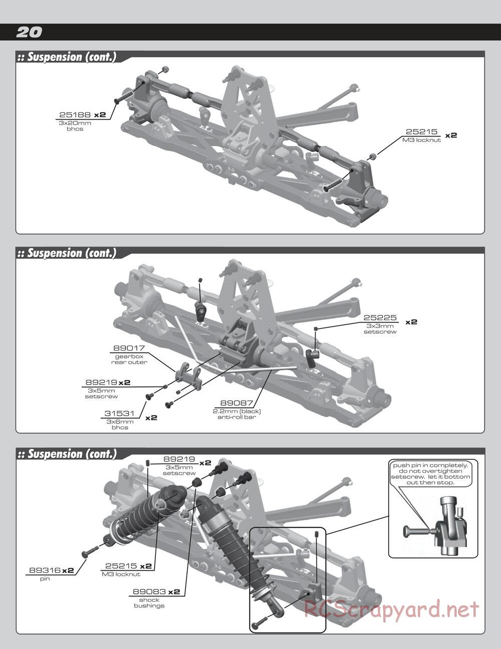 Team Associated - RC8e - Manual - Page 20