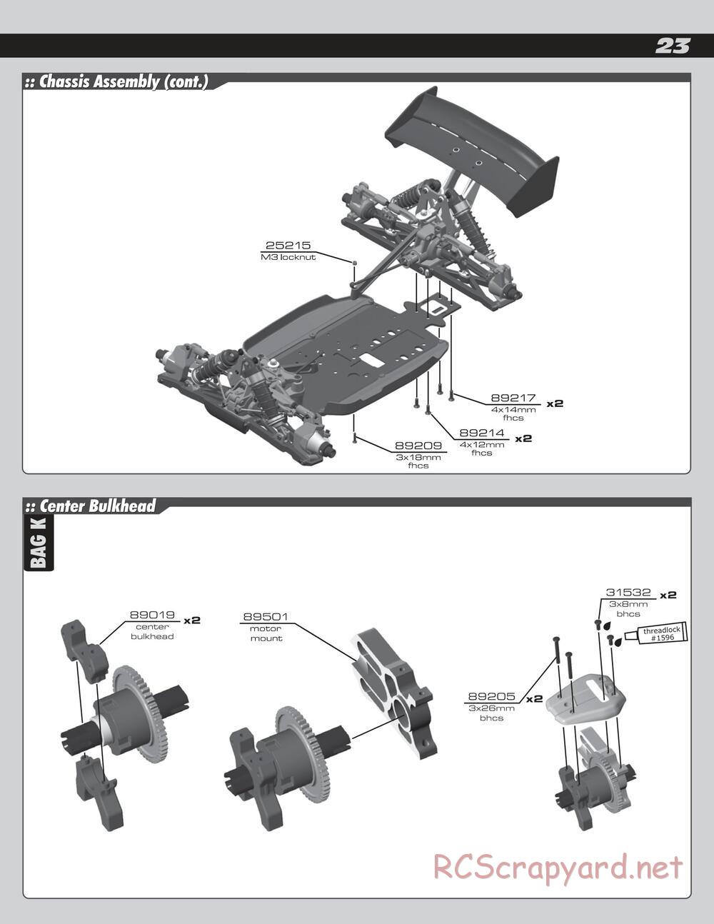 Team Associated - RC8e - Manual - Page 23