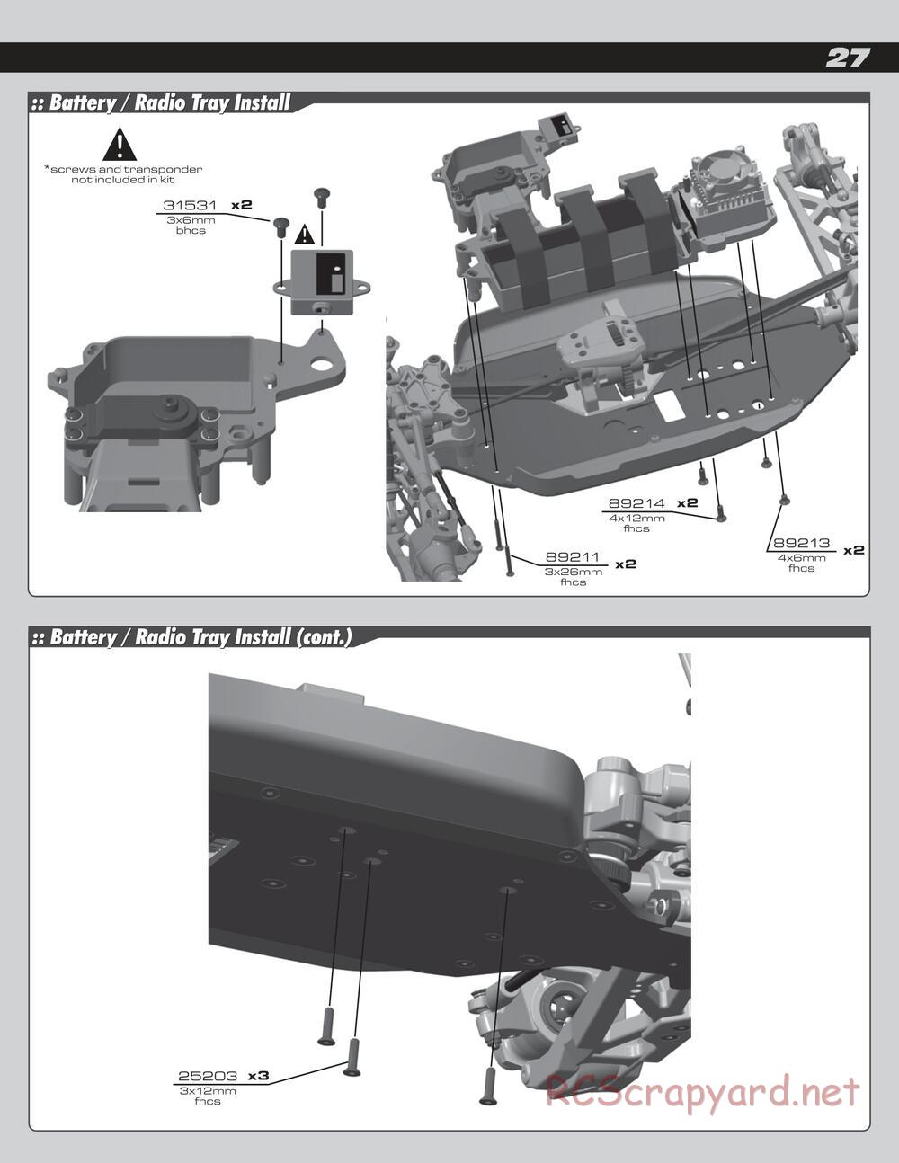 Team Associated - RC8e - Manual - Page 27