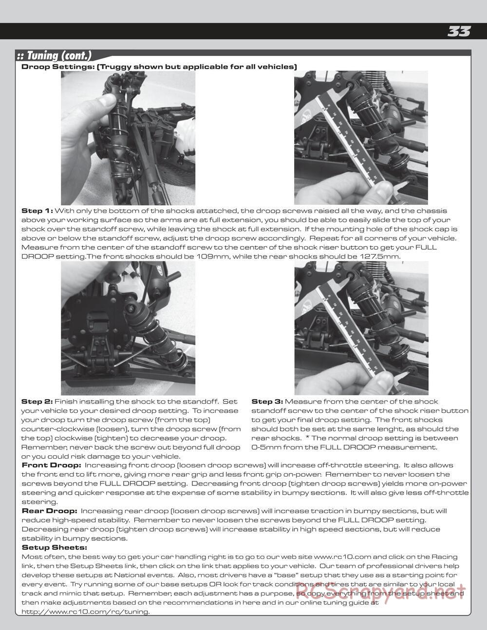 Team Associated - RC8e - Manual - Page 33