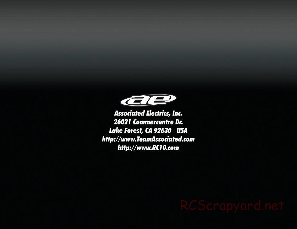 Team Associated - RC8e - Manual - Page 38