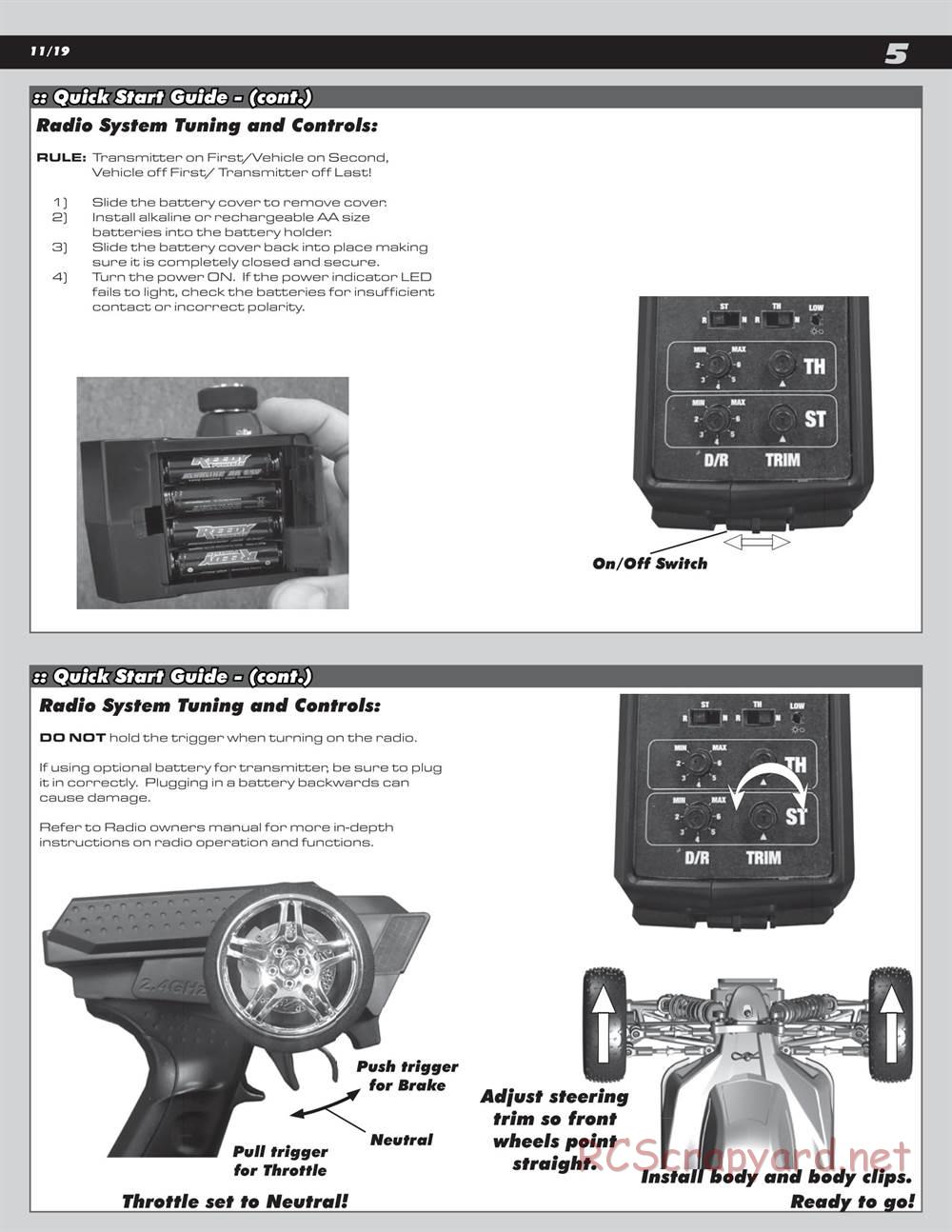 Team Associated - Reflex 14B - Manual - Page 5