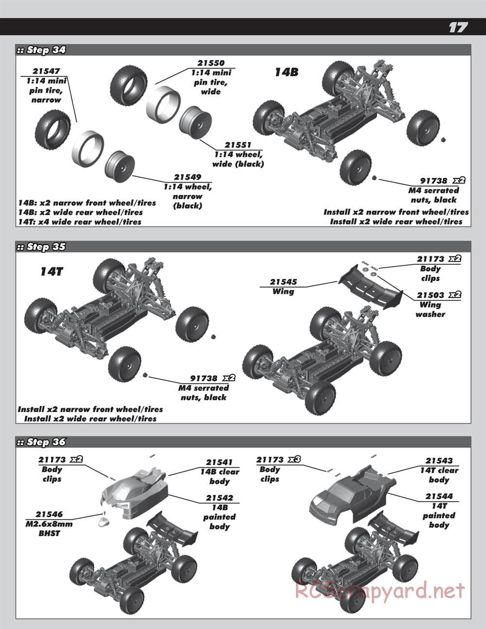 Team Associated - Reflex 14B - Manual - Page 17