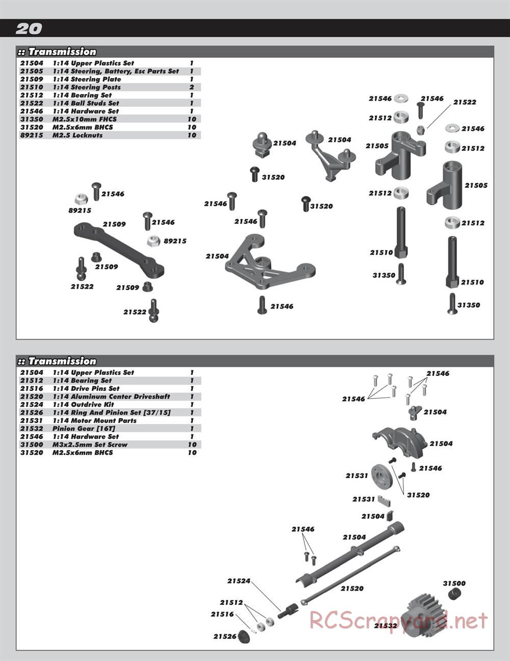 Team Associated - Reflex 14B - Manual - Page 20