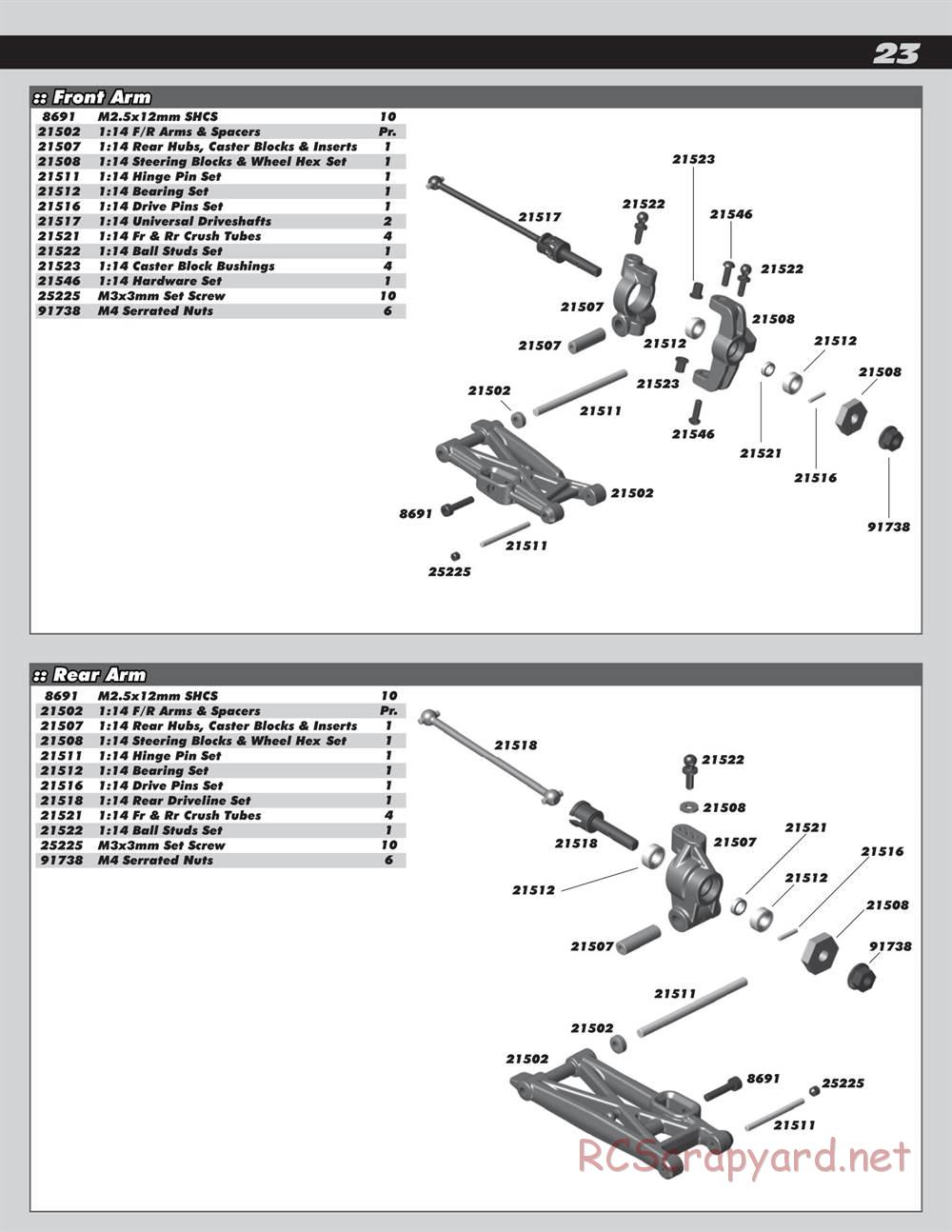 Team Associated - Reflex 14T - Manual - Page 23