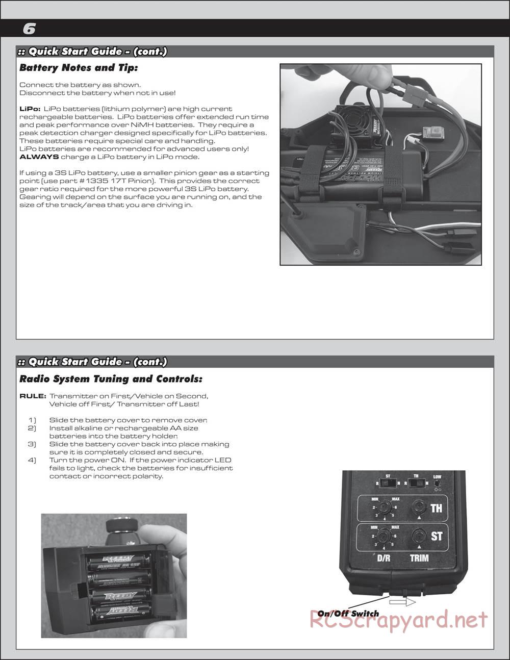 Team Associated - Reflex DB10 - Manual - Page 6