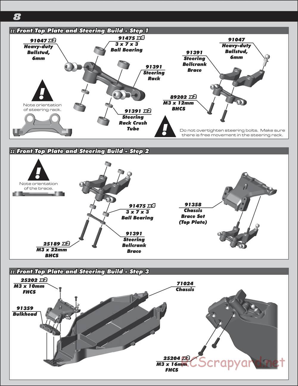 Team Associated - Reflex DB10 - Manual - Page 8