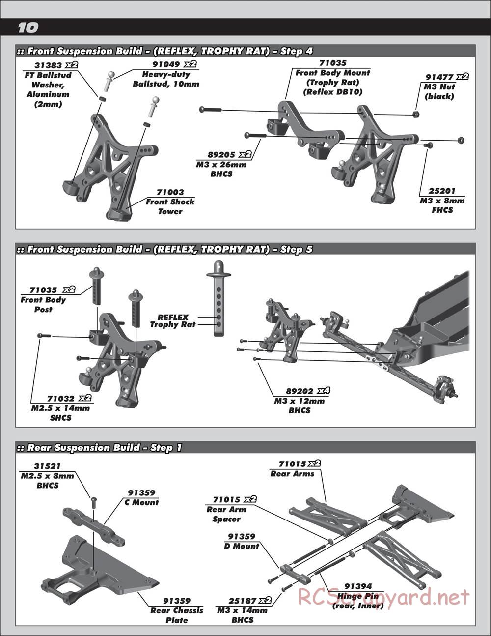 Team Associated - Reflex DB10 - Manual - Page 10