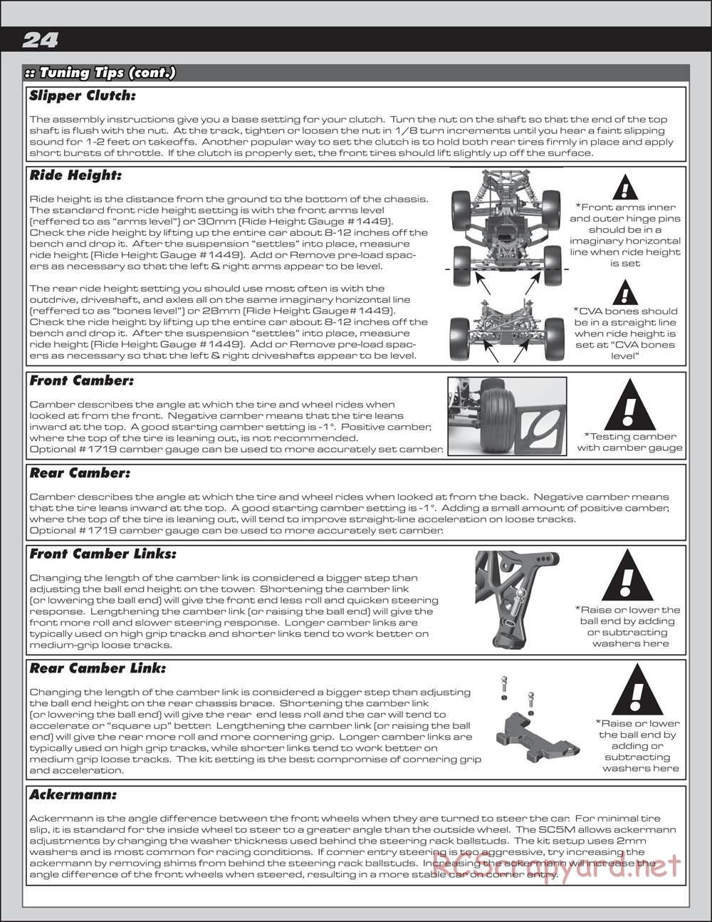 Team Associated - Reflex DB10 - Manual - Page 24