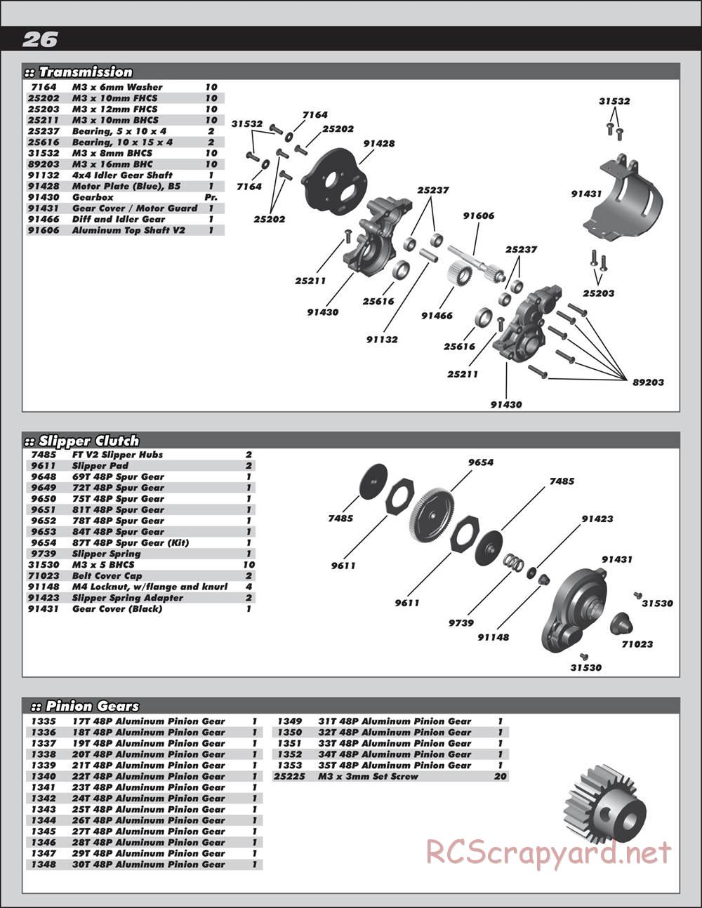 Team Associated - Reflex DB10 - Manual - Page 26