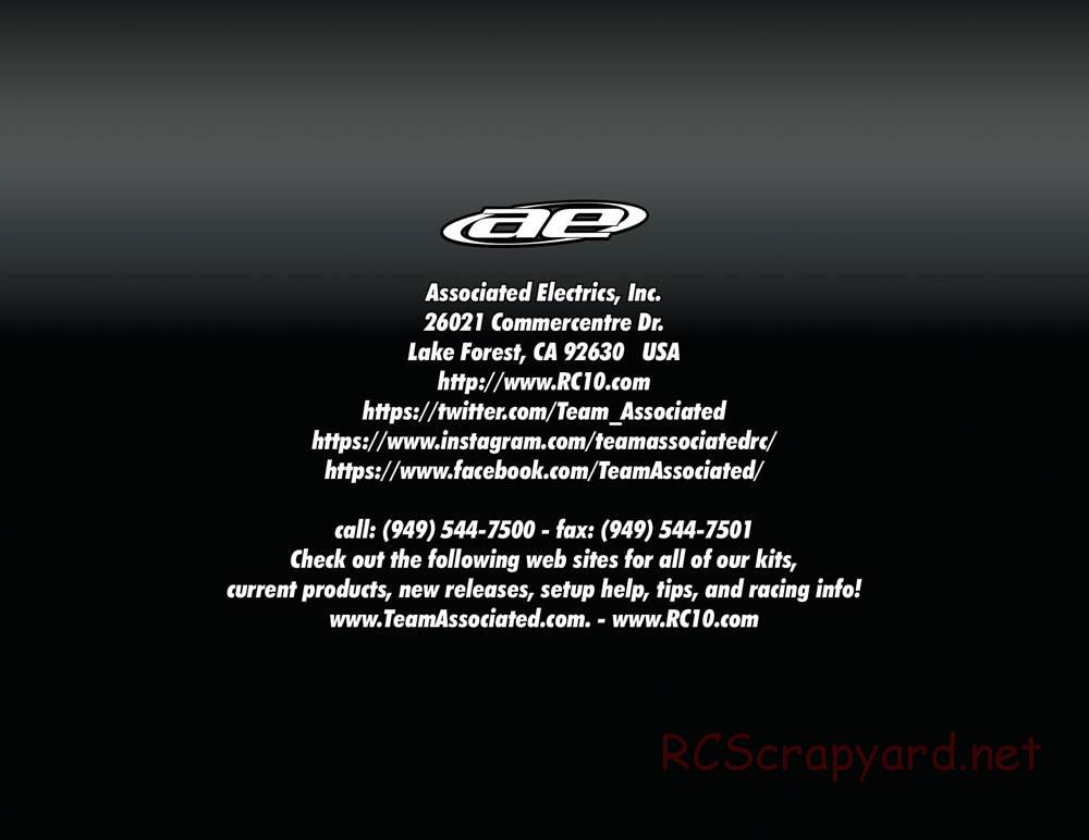 Team Associated - Reflex DB10 - Manual - Page 34