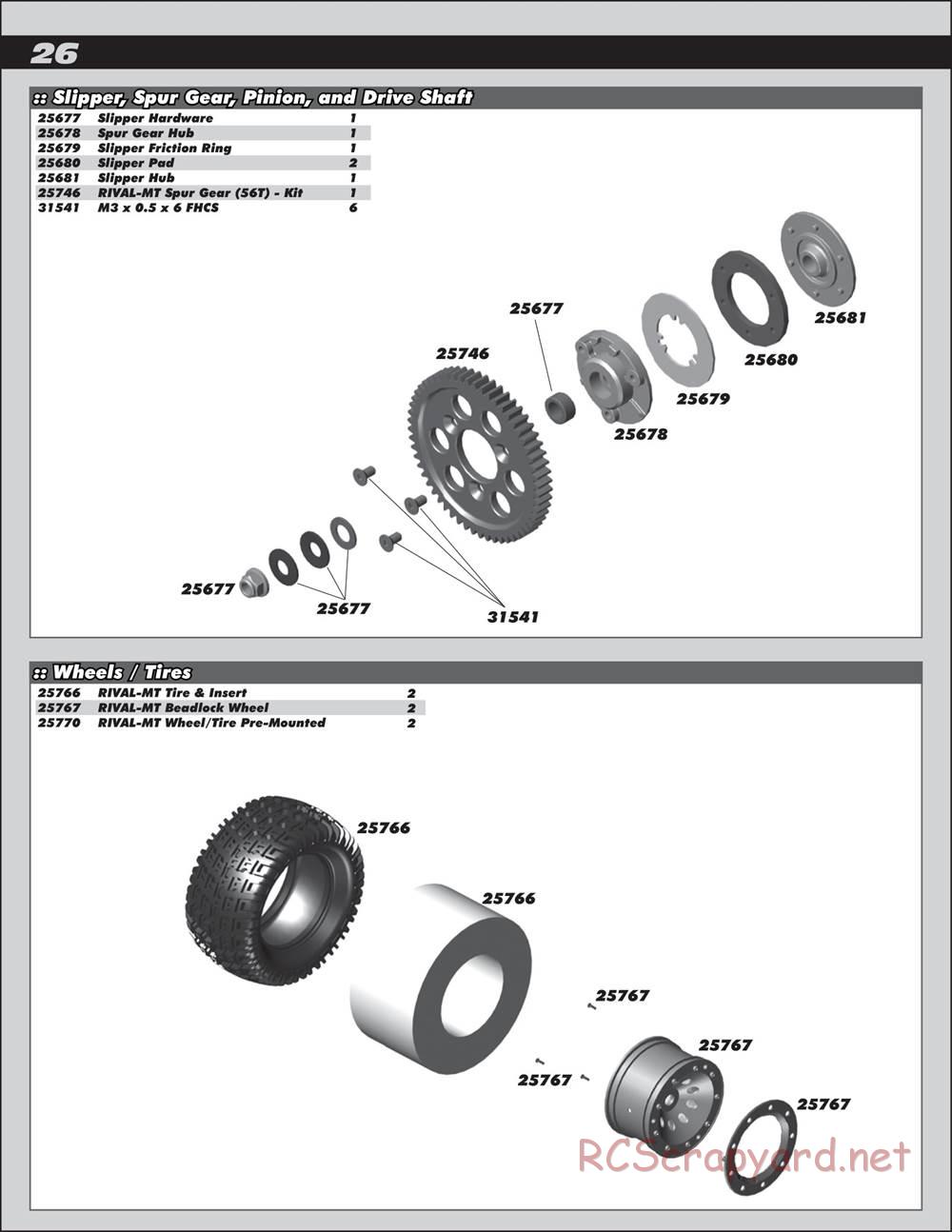 Team Associated - Rival MT - Manual - Page 26