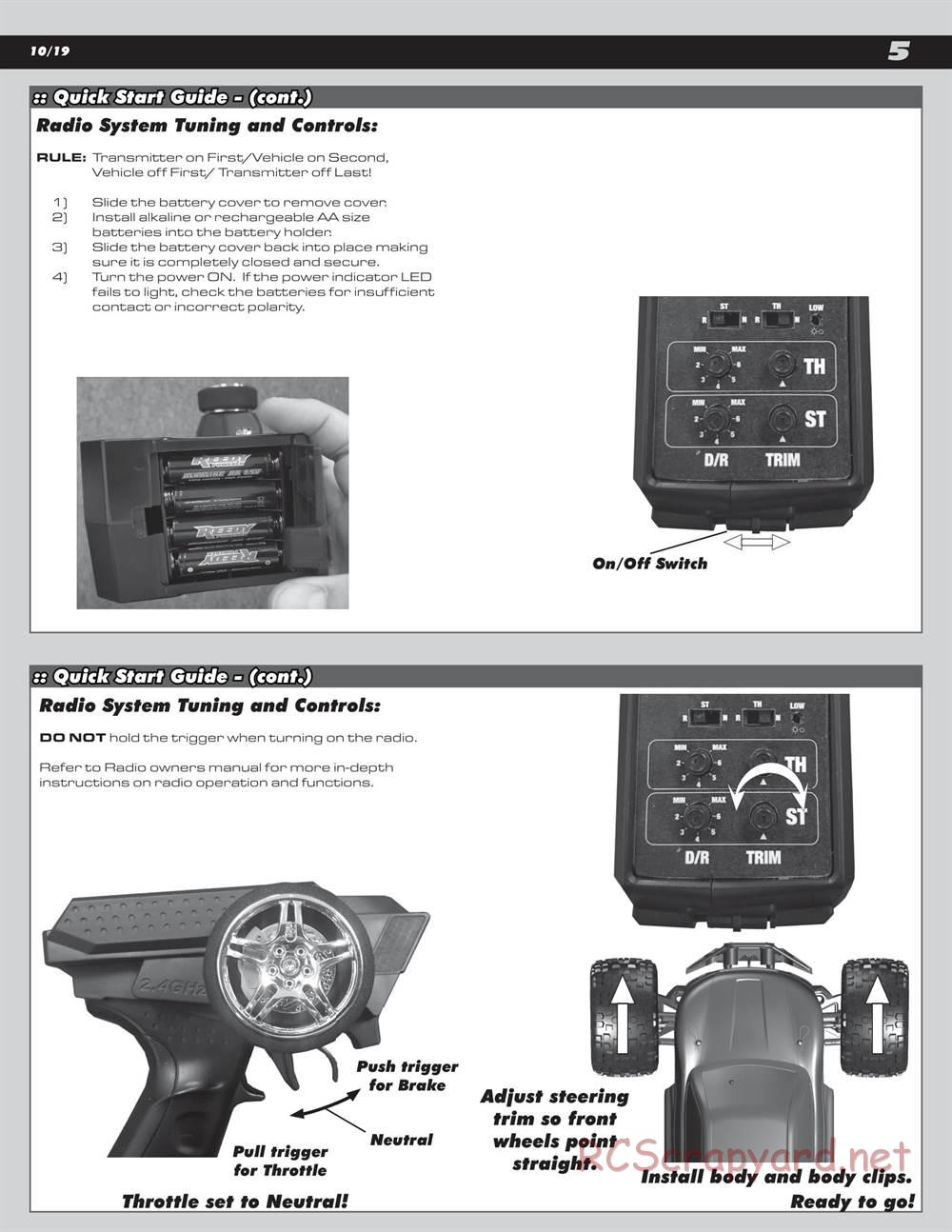 Team Associated - Rival MT10 - Manual - Page 5