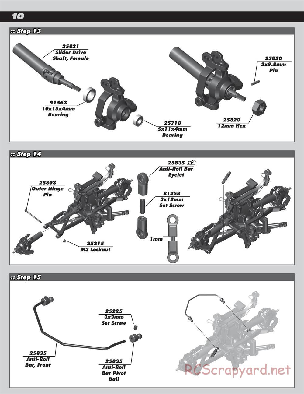 Team Associated - Rival MT10 - Manual - Page 10