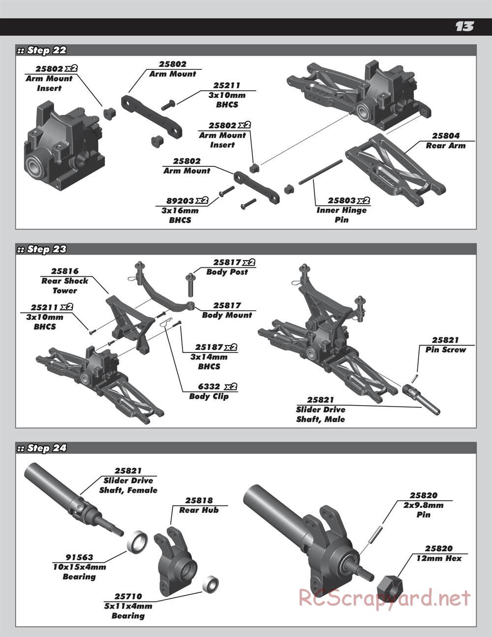 Team Associated - Rival MT10 - Manual - Page 13