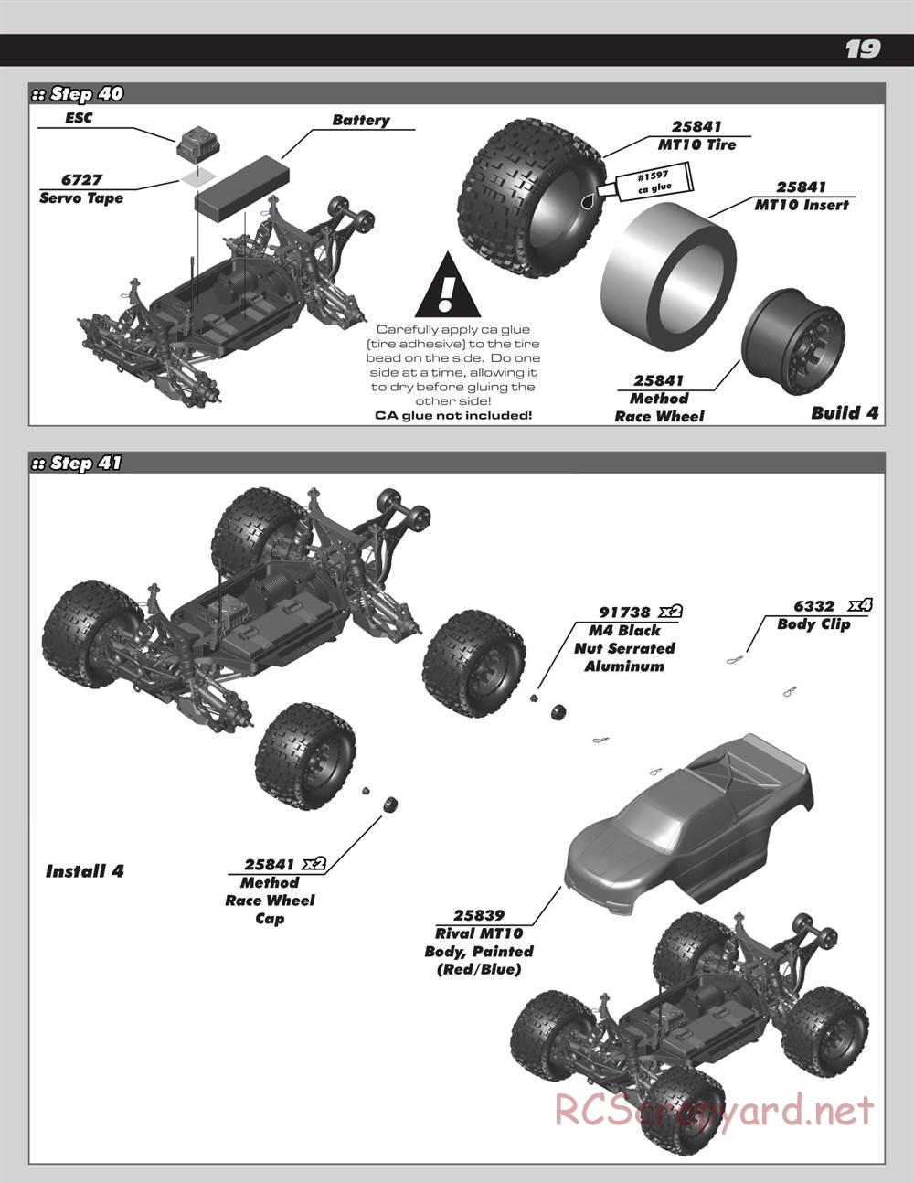 Team Associated - Rival MT10 - Manual - Page 19