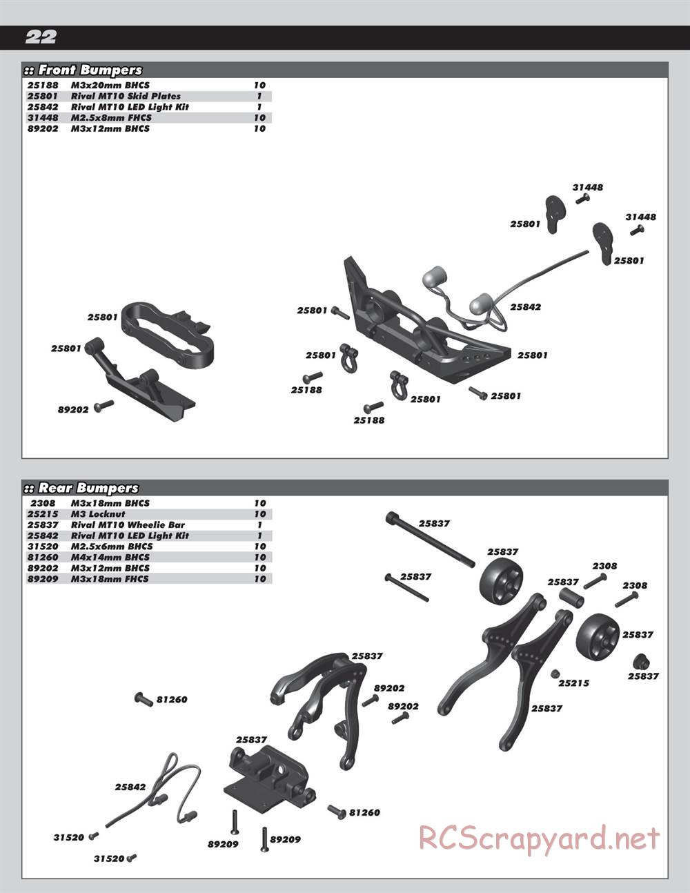 Team Associated - Rival MT10 - Manual - Page 22