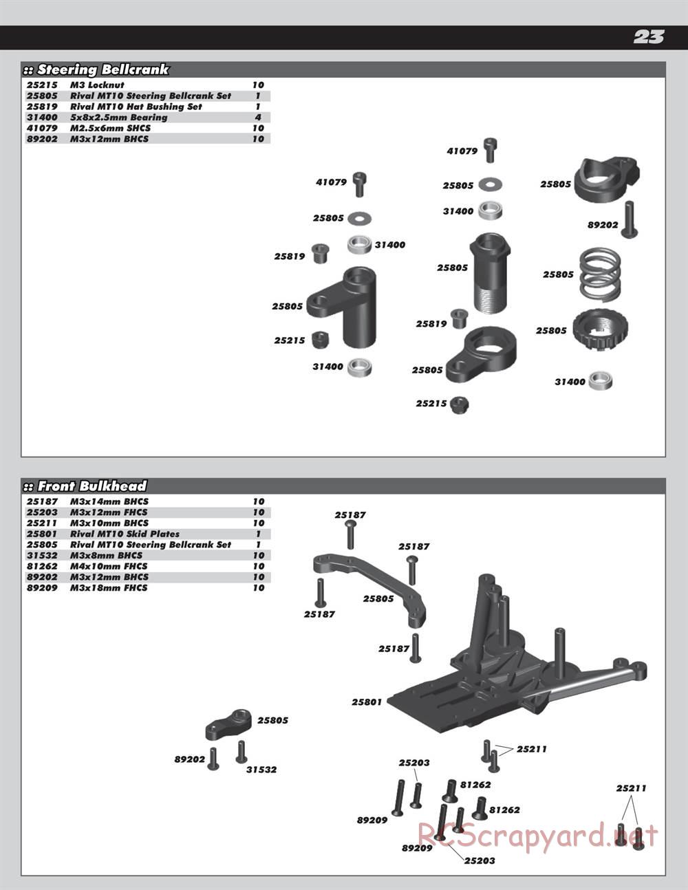 Team Associated - Rival MT10 - Manual - Page 23