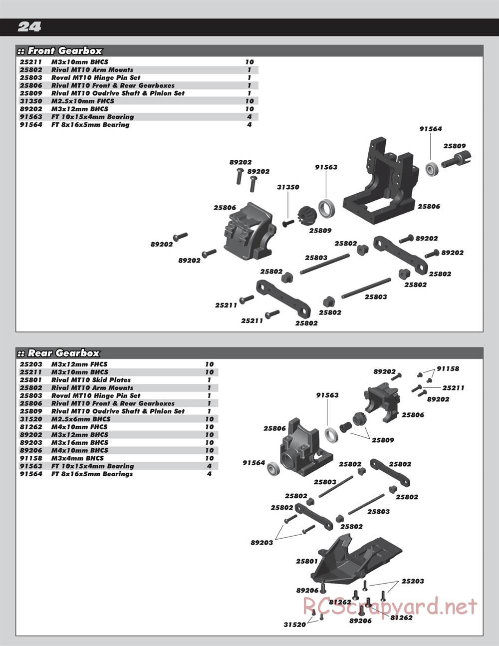 Team Associated - Rival MT10 - Manual - Page 24