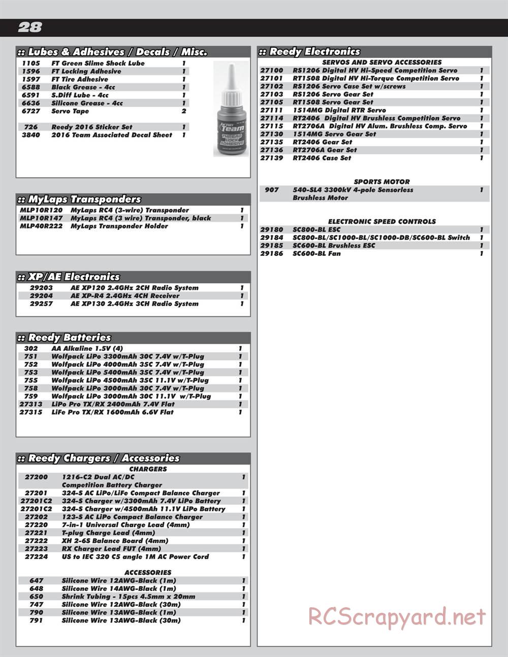 Team Associated - Rival MT10 - Manual - Page 28