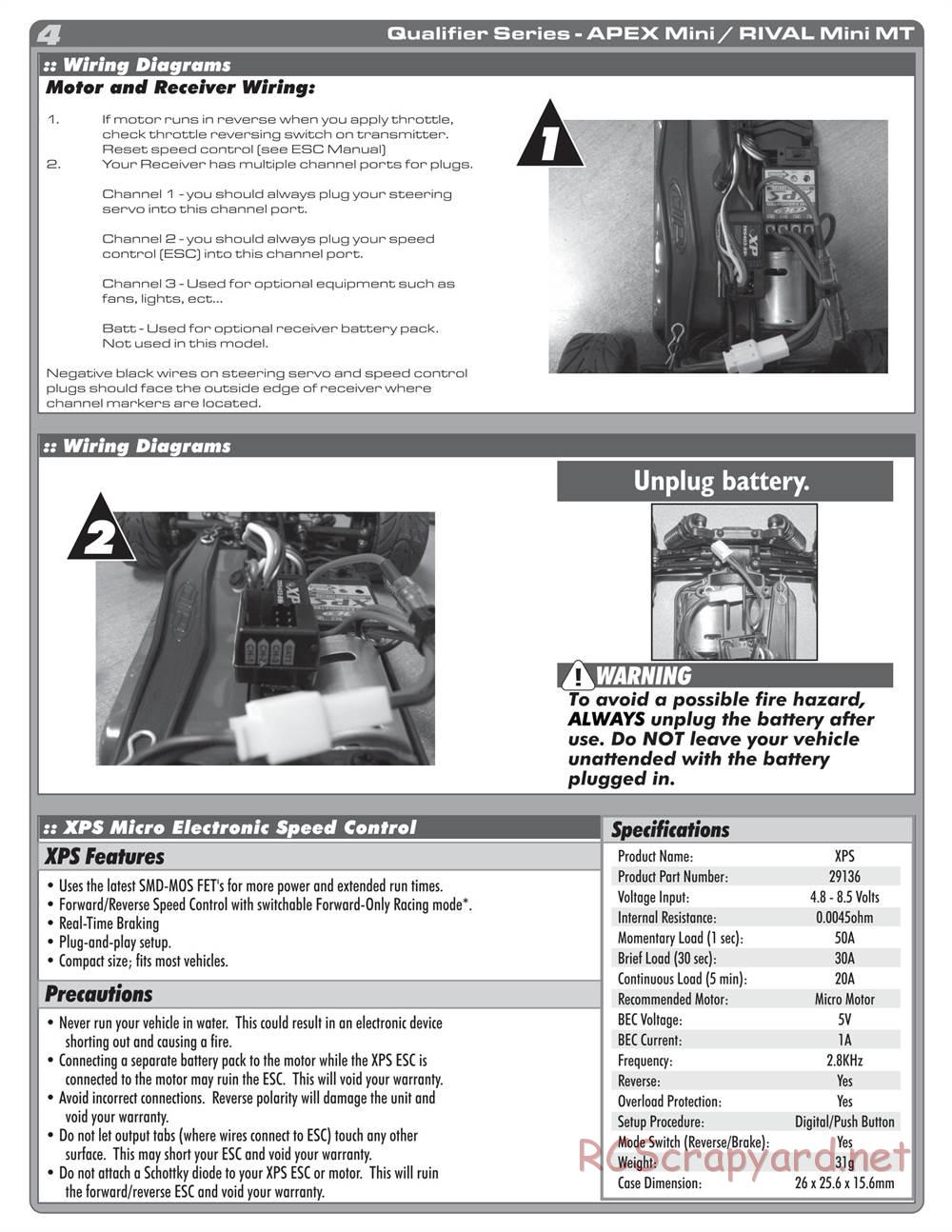 Team Associated - Rival Mini MT - Manual - Page 4