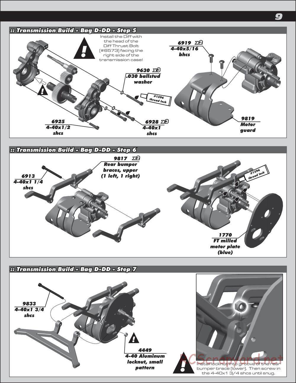 Team Associated - SC10.2 Factory Team - Manual - Page 9