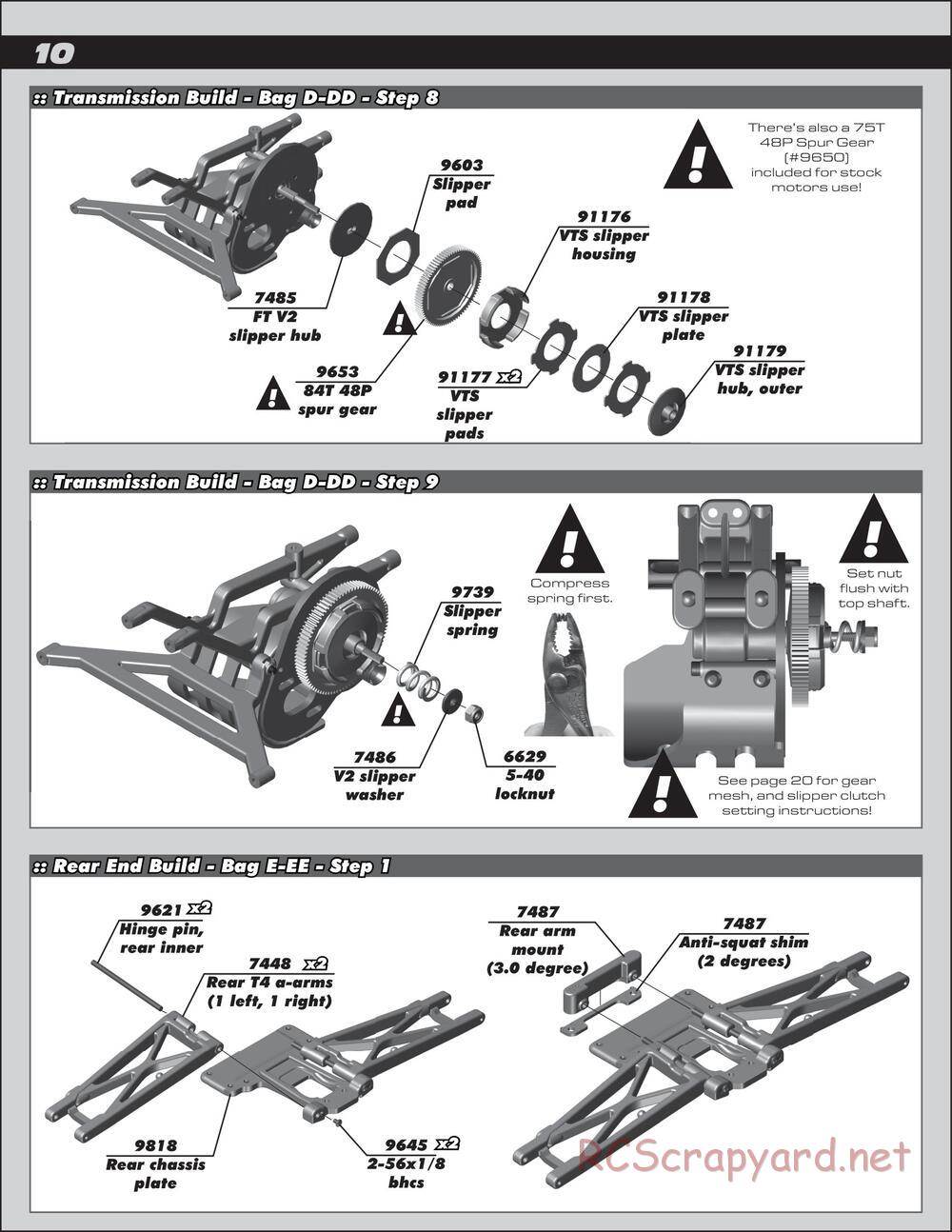 Team Associated - SC10.2 Factory Team - Manual - Page 10