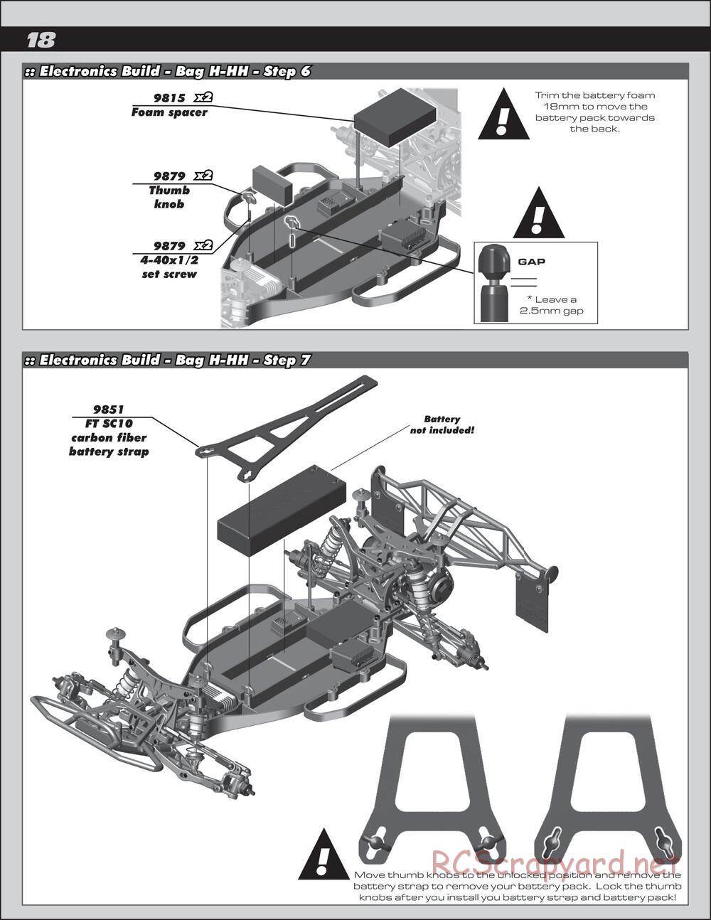 Team Associated - SC10.2 Factory Team - Manual - Page 18