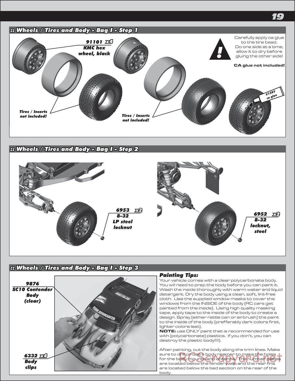 Team Associated - SC10.2 Factory Team - Manual - Page 19