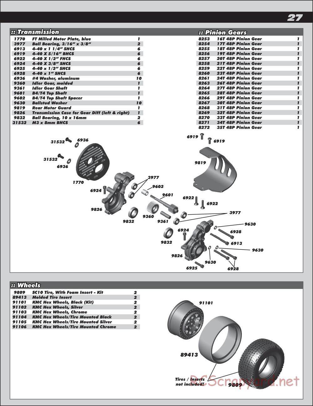Team Associated - SC10.2 Factory Team - Manual - Page 27