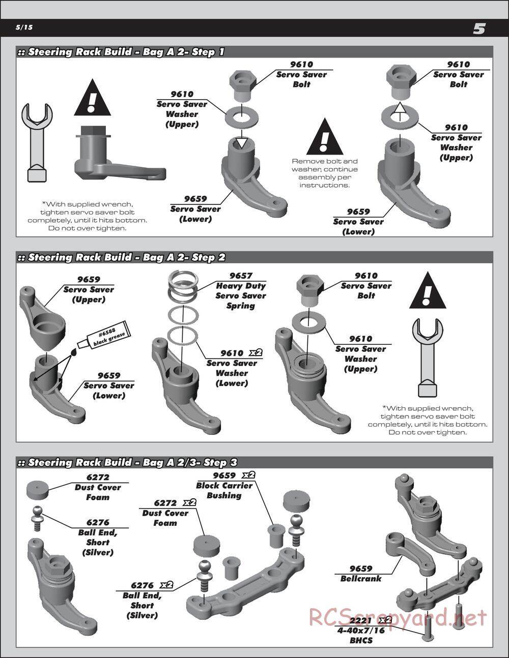 Team Associated - SC10.3 Lucas Oil - Manual - Page 5