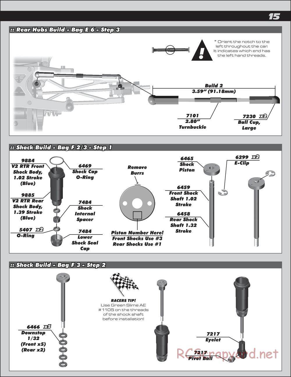 Team Associated - SC10.3 Lucas Oil - Manual - Page 15