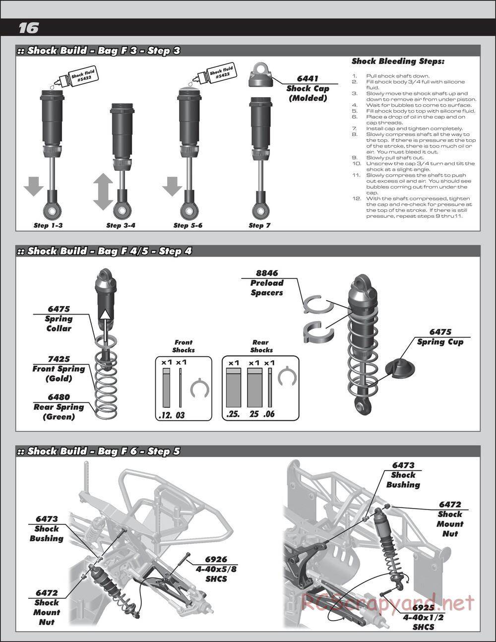 Team Associated - SC10.3 Lucas Oil - Manual - Page 16