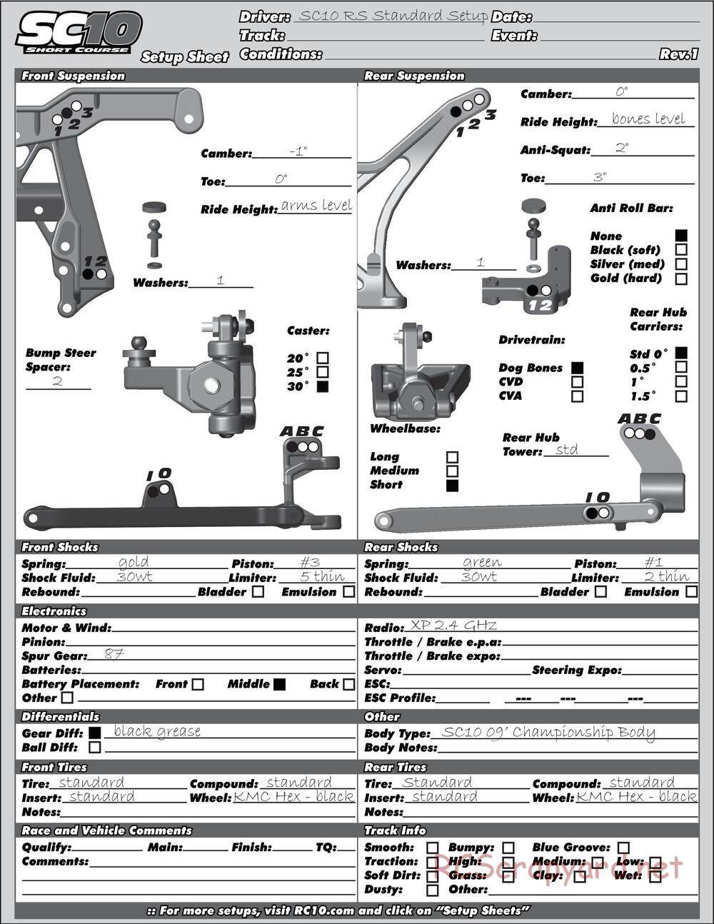 Team Associated - SC10.3 Lucas Oil - Manual - Page 36