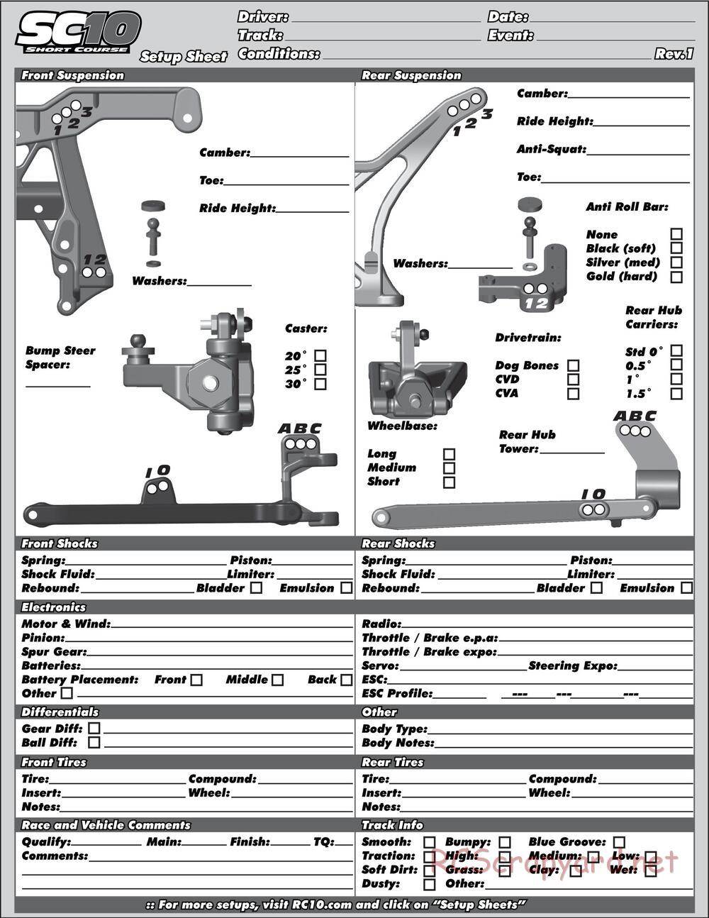 Team Associated - SC10.3 Lucas Oil - Manual - Page 37