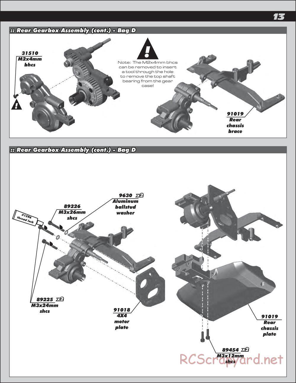 Team Associated - SC10 4x4 - Manual - Page 13