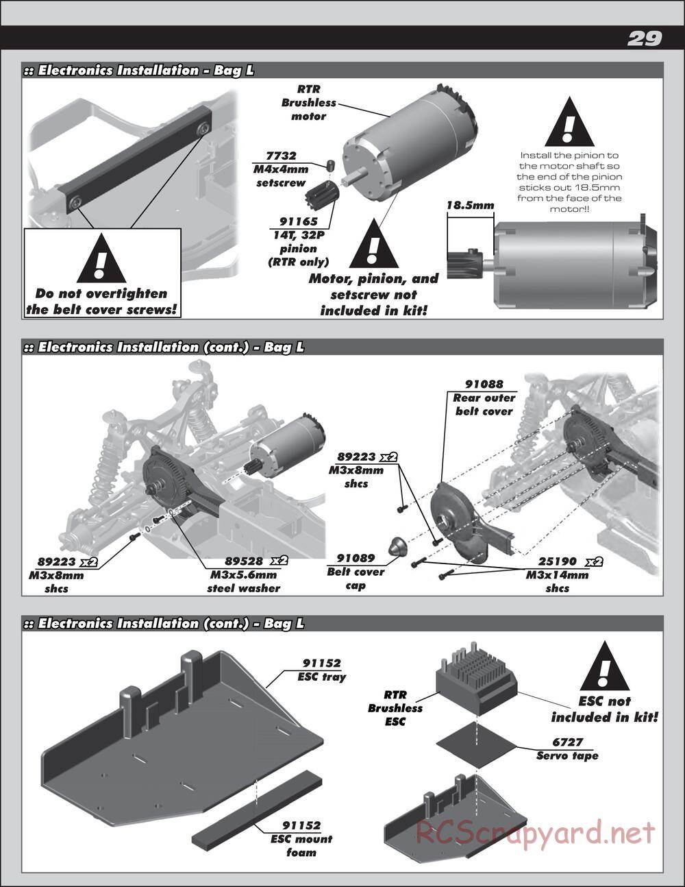 Team Associated - SC10 4x4 - Manual - Page 29