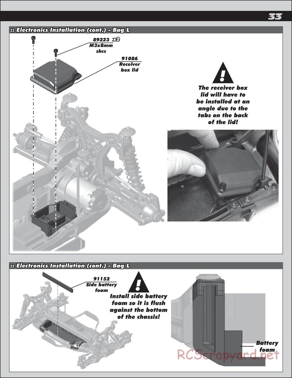 Team Associated - SC10 4x4 - Manual - Page 33