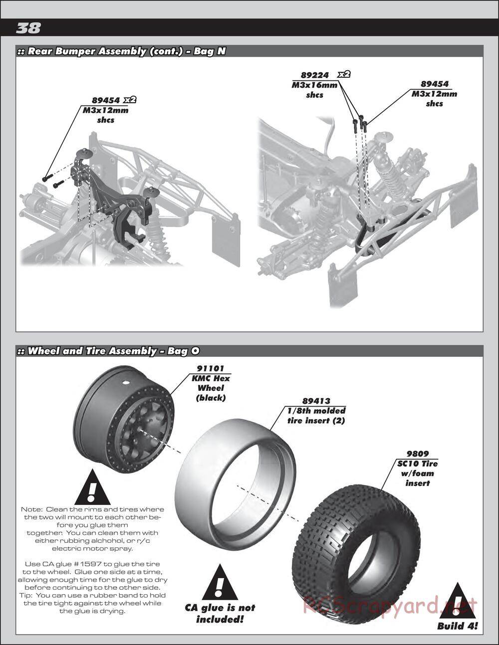 Team Associated - SC10 4x4 - Manual - Page 38