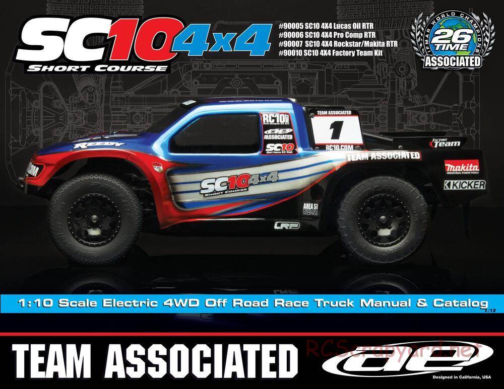 Team Associated - SC10 4x4 Factory Team - Manual - Page 1