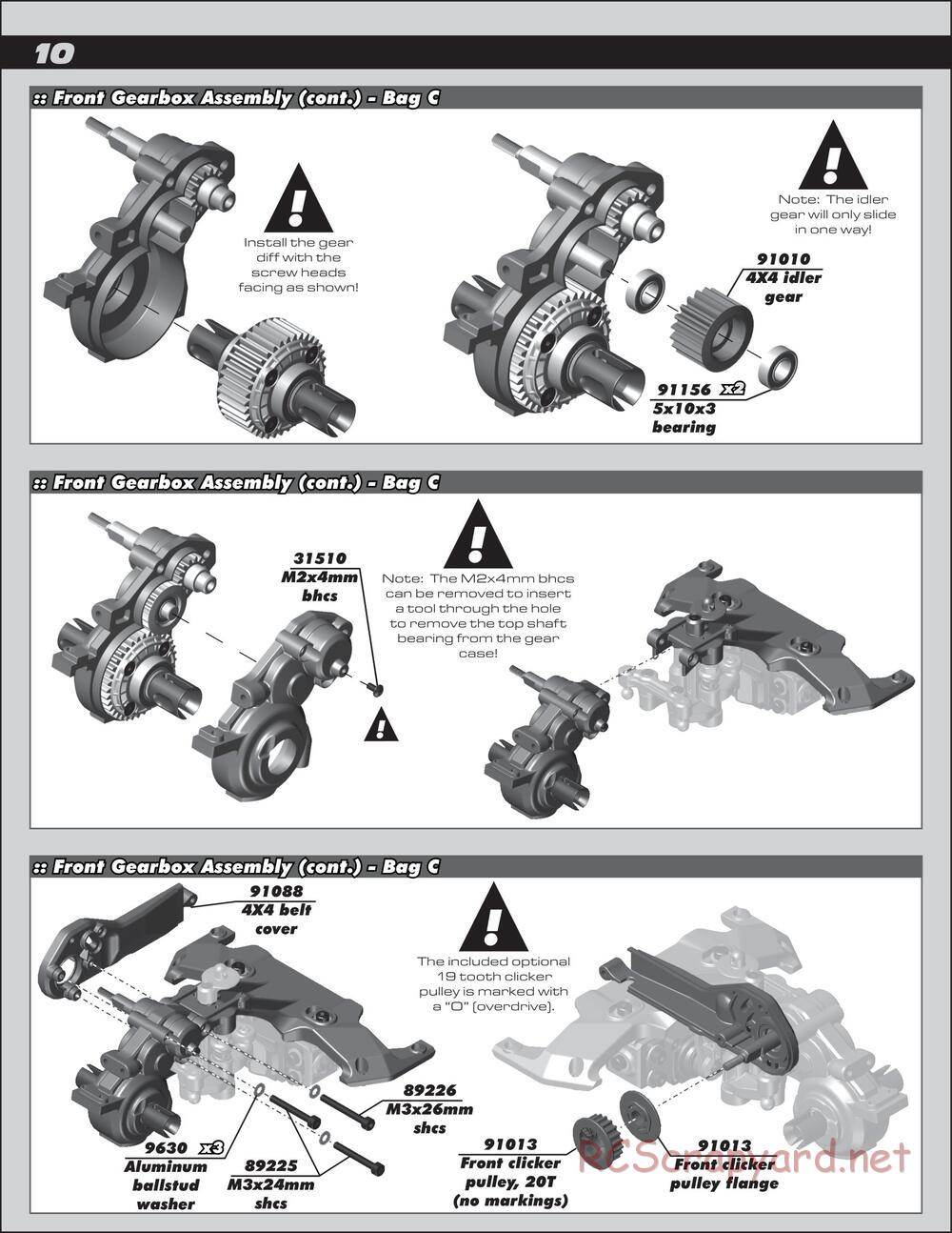 Team Associated - SC10 4x4 Factory Team - Manual - Page 10